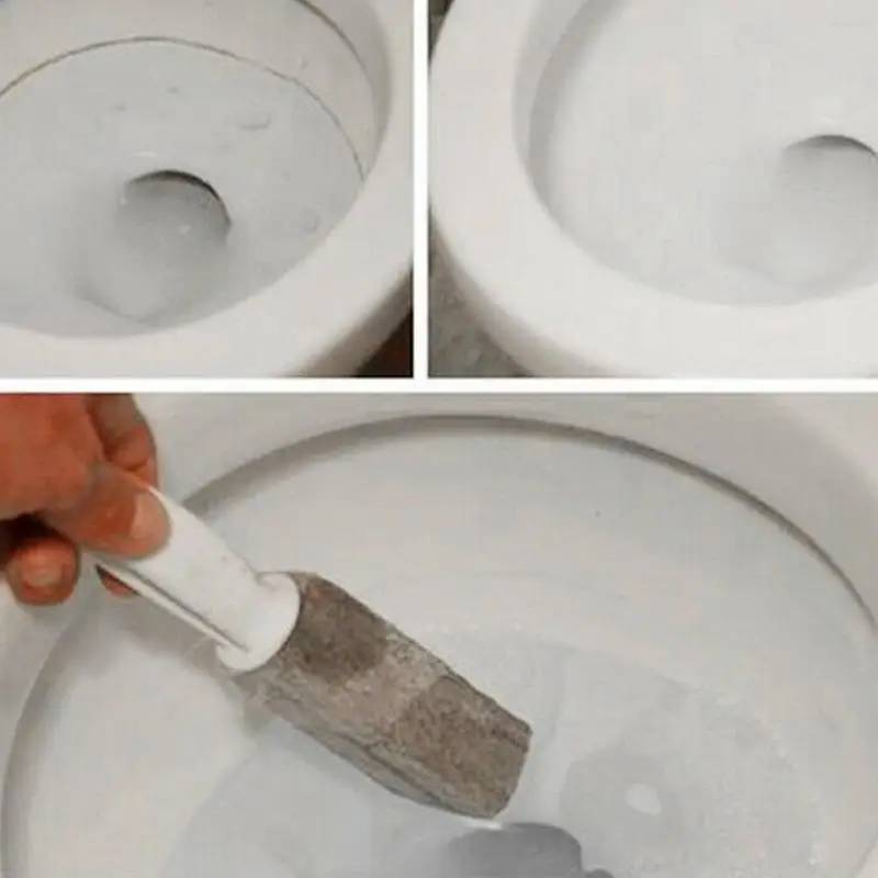 

1pc Portable Pumice Stone Water Toilet Cleaner Brush Wand Tile Sinks Bathtubs 360 Degrees Cleaning Tool