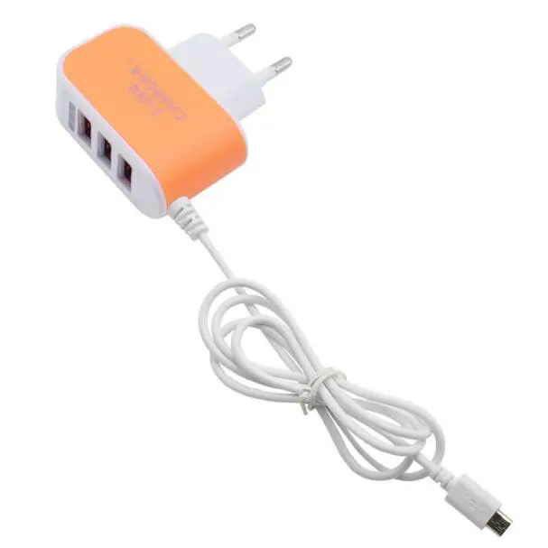 3.1A 3 в 1 USB порт настенный домашний дорожный адаптер переменного тока зарядное