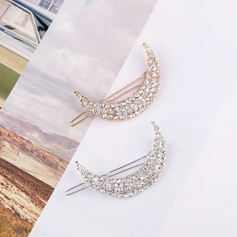 Retro Hollow Alloy Hair Clips for Women Hairpins Headwear Crystal Tassel Pendant Hair Pins Claw Accessories Tool