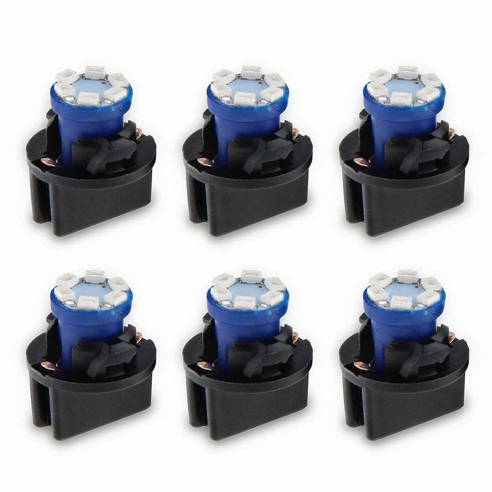 6 комплектов автомобиля 12V 0 2 W T10 светодиодный 1210 инструмент SMD панель
