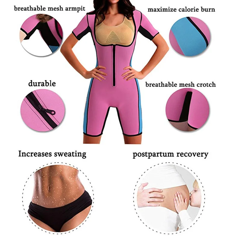 Для женщин неопрена Full Body Shaper для похудения живота талии тренер Вес потери Корректирующее белье боди впитывает пот костюм-сауна для увеличения ягодиц похудения Пояс