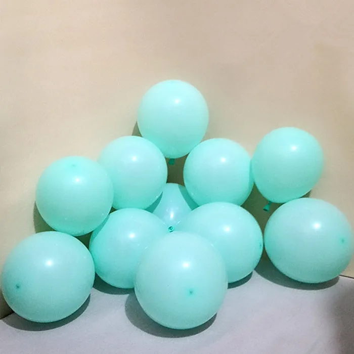 Macaron D17 LakeBlue 10 шт 12 дюймов шар цвета розового золота Baby Shower декоративные шары для дня рождения свадьбы воздушный шар из фольги Воздушные шары Белые латексные шары - Цвет: Macaron D17 LakeBlue