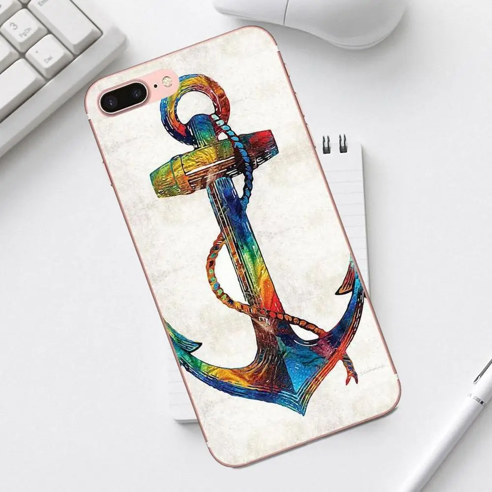 Qdowpz якорь хипстер для Galaxy Alpha Core Prime Note 4 5 8 S3 S4 S5 S6 S7 S8 S9 mini edge Plus печать мобильный