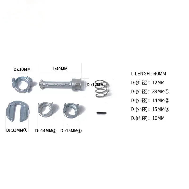 

Wilongda E46 Door Lock Repair Kit Lock spare parts used for BMW E46 car lock to make up the lock