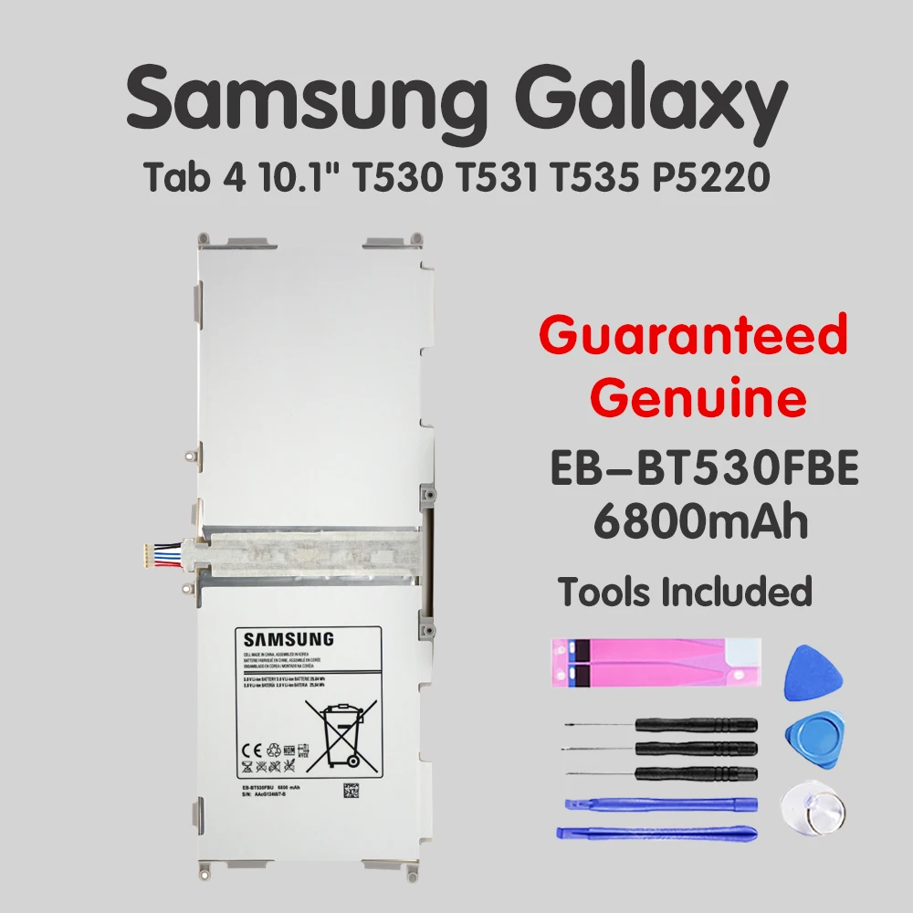 Оригинальный аккумулятор для планшетов Samsung GALAXY Tab 4 T530 телефон 6800 мАч