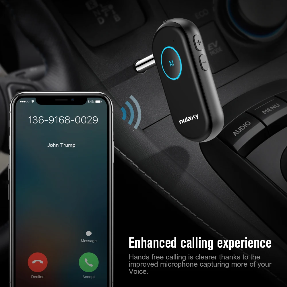 Nulaxy беспроводной bluetooth приемник FM Transmitt адаптер автомобильный кабель для входа