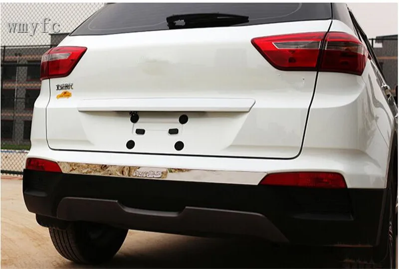 Высококачественный бампер из нержавеющей стали с блестками для hyundai IX25 Creta Накладка заднего бампера 1 шт