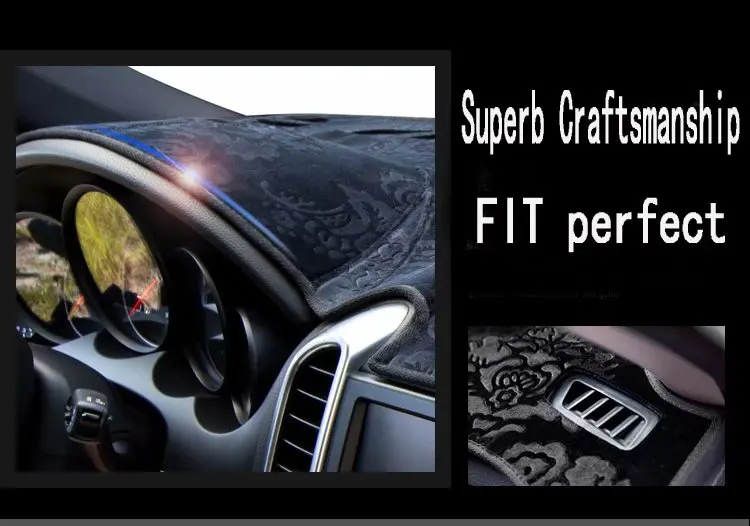 

For Honda City Grace 2014-2019 Flannel Dashmats Dashboard Covers Dash Pads Car Mat Carpet Sunshade 2015 2016 2017 2018