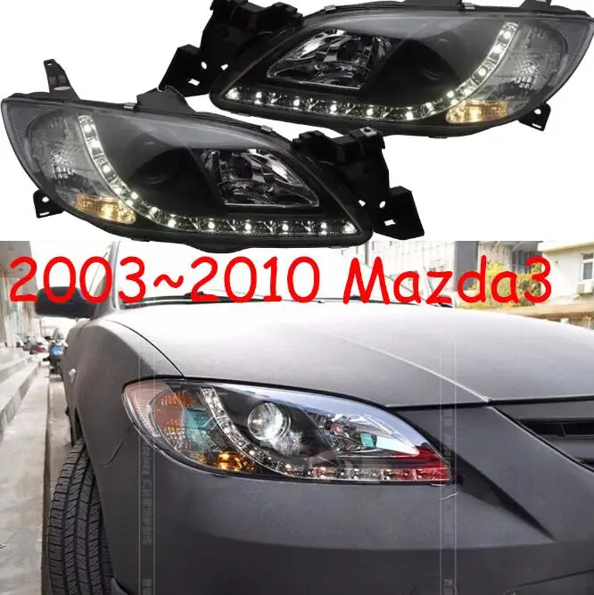 2pcs headlight 2 шт., автомобильный Стайлинг для Mazda 3, светодиодный фонарь, 2003~ 2010 лет, Мазда 3, светодиодные фары DRL, hi lo Beam H7, HID Xenon, автомобильные аксессуары - Цвет: 2pcs headlight