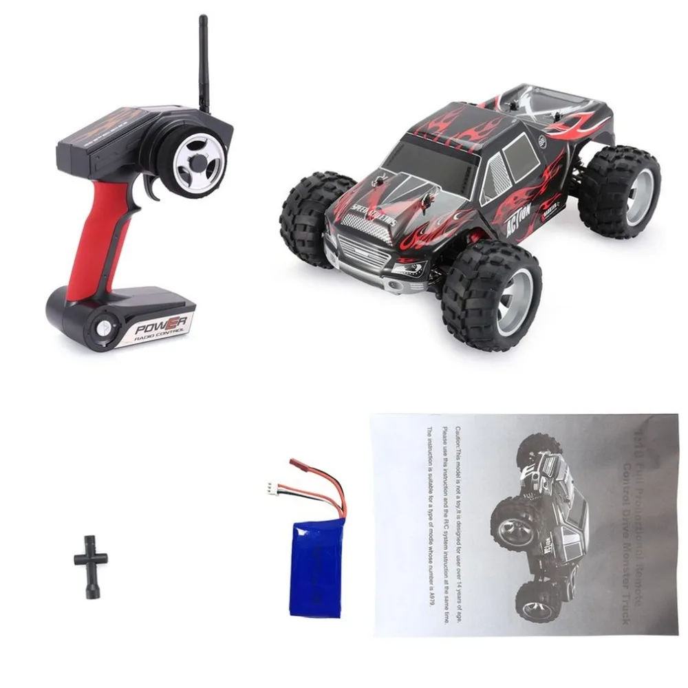 WLtoys A979 2,4 ГГц 1/18 полный пропорциональный пульт дистанционного управления 4WD автомобиль 45 км/ч матовый мотор электрический RTR внедорожный багги RC автомобиль игрушка