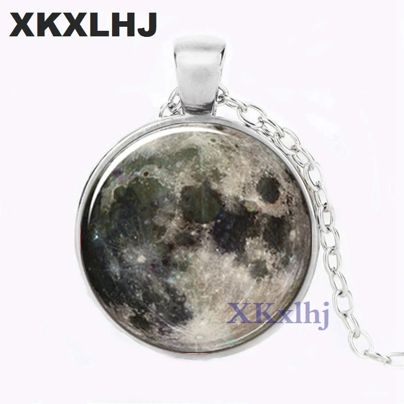 XKXLHJ стеклянные круглые ожерелья 8 Разных голубых мятных зеленых лунных ожерелий