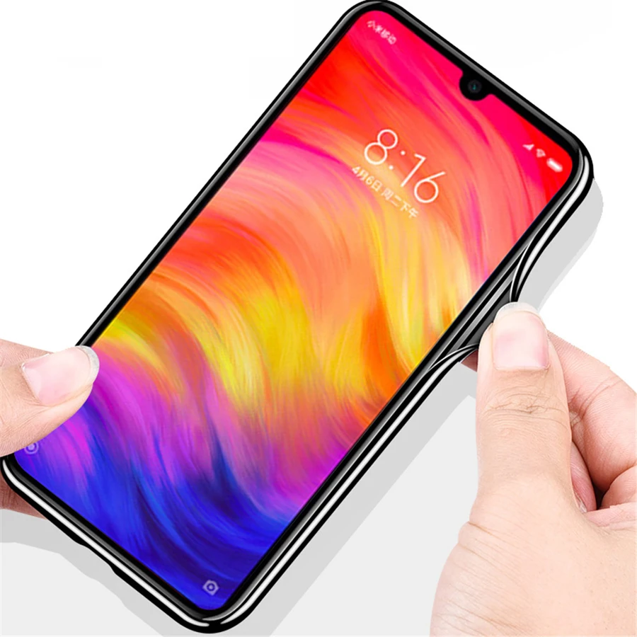 Чехол для xiaomi Redmi Note 7 чехол 6 3 дюйма Роскошный из закаленного стекла с цветком Note7