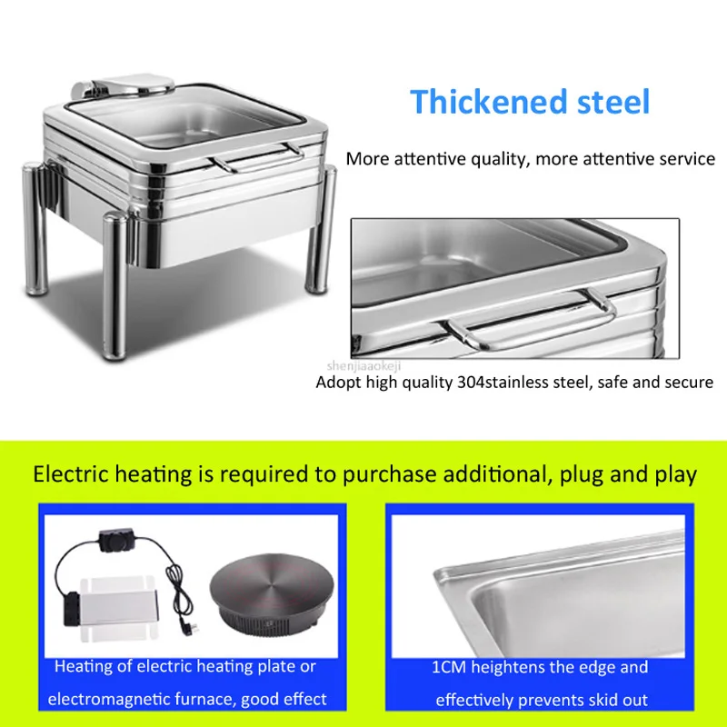 Подогреватель еды для буфета цилиндрическая квадратная гидравлическая изоляция
