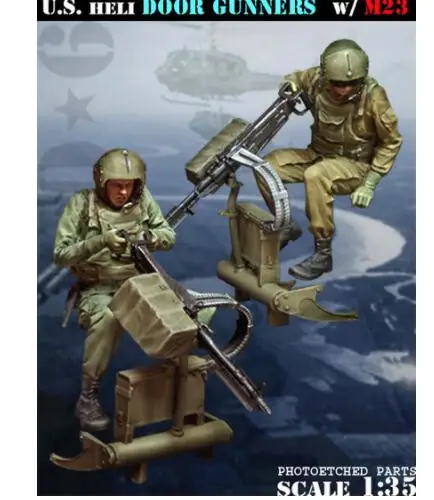 Новинка разборные дверные стрелки 1/35 U.S. Heli с M23 набор солдат из смолы игрушки