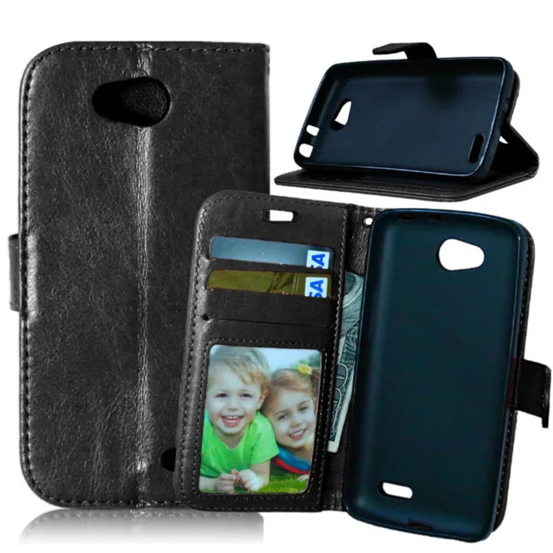 Новинка кожаный чехол кошелек черного цвета с 3 отделениями для кредитных карт