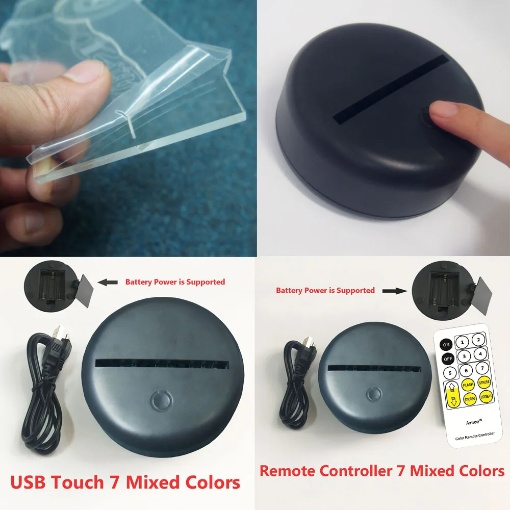 Новый DC Hero крутые головой Бэтмена 3D RGB светодиодный ночной Светильник смешанные