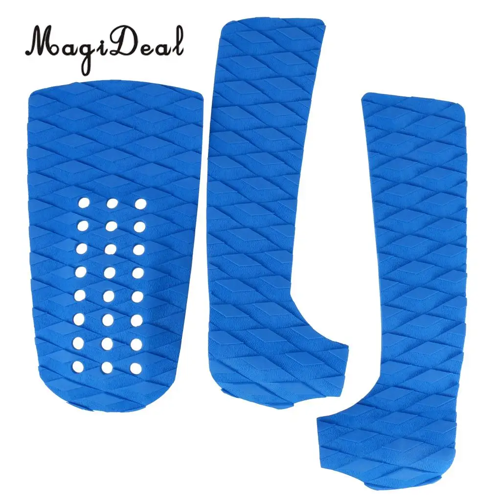 MagiDeal Professional 1 Set of 3Pcs Anti-Slip EVA Foam Surfboard Traction Tail Pads Surfing Surf Deck Grips Shortboard Accessory | Спорт и