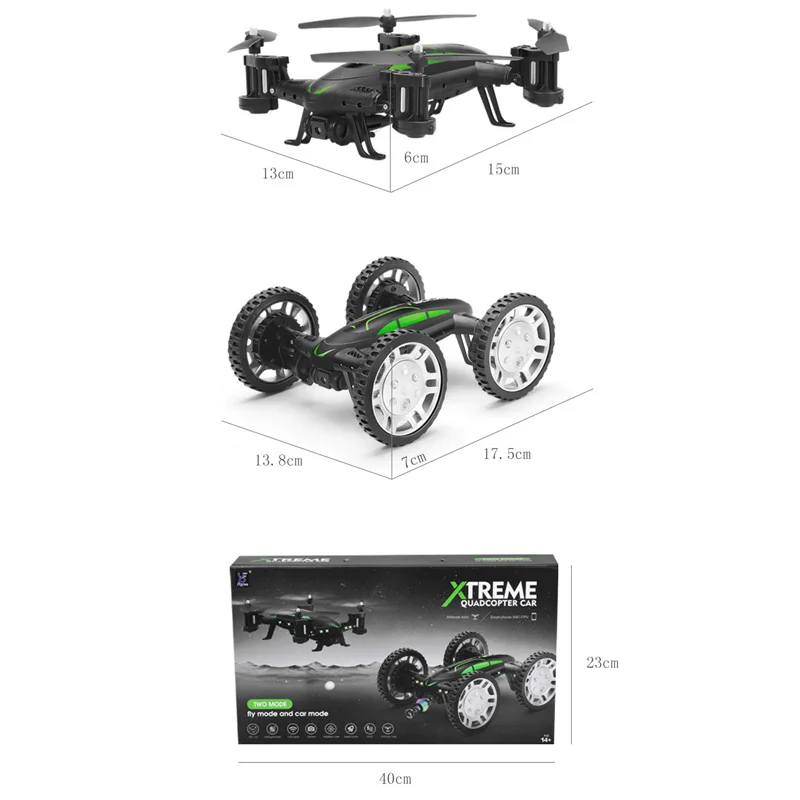 Дроны с камерой hd Квадрокоптер wifi FPV Дрон живое видео RC гоночный автомобиль 4CH 6 осей 2,4 ГГц DIY игрушечный автомобиль Квадрокоптер X9P