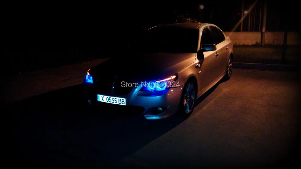 2x5 Вт 10 сисветодиодный светодиодная кольцевая галогенная лампа ANGEL EYE для BMW 04 05 06