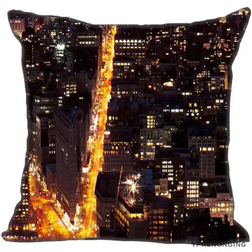 Pillowcase Лучший заказ Nyc Нью-Йорк(1)@ Наволочка на подушку, спальня домашняя квадратная Наволочка на молнии(с одной стороны)#190404-01-179 - Color: Pillowcase