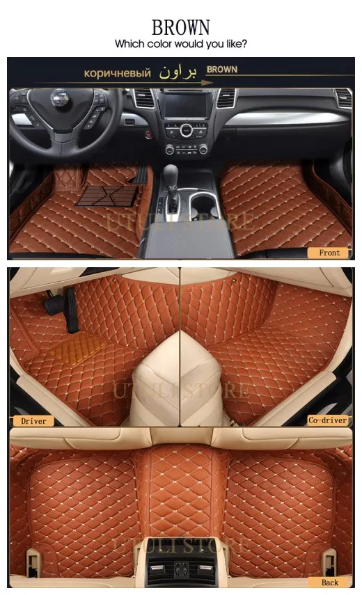 Кожаные автомобильные коврики для Лада Нива BA3 2121 4x4 3D под заказ, подходят для стайлинга автомобилей, для любой погоды, ковер, вкладыши, коврики для ног