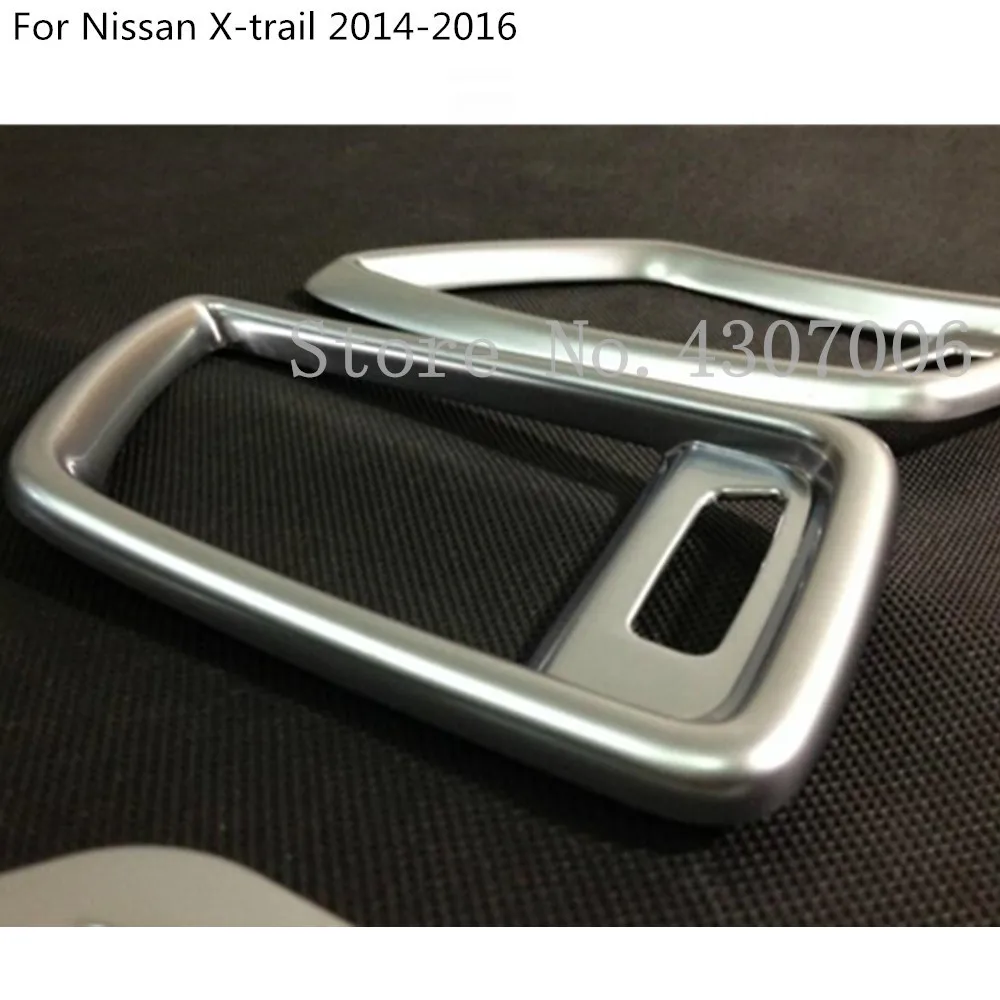 Car garnish cover frame trim ABS matte front Air condition Outlet Vent 4pcs For Nissan X-Trail XTrail T32/Rogue 2014 2015 2016 | Автомобили