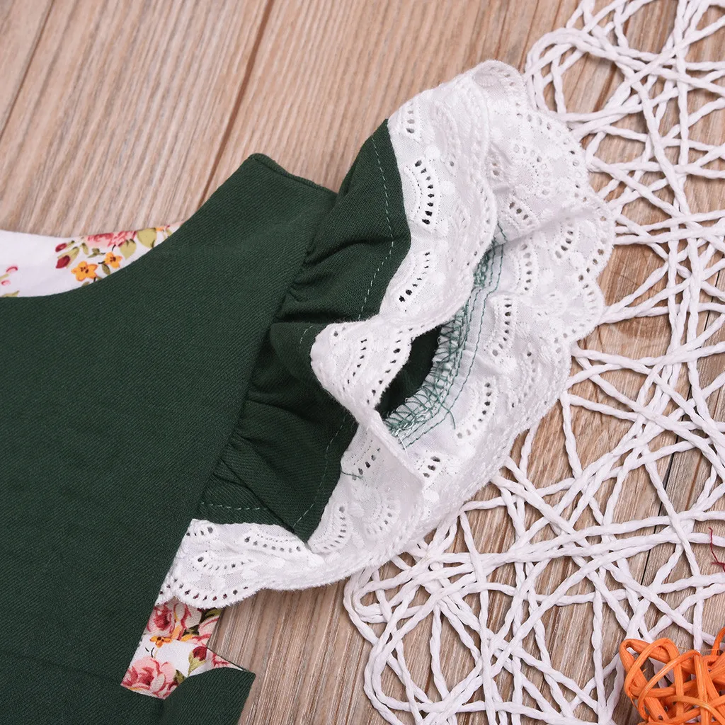 Однотонные зеленые сарафаны принцессы с открытой спиной и ремешком для