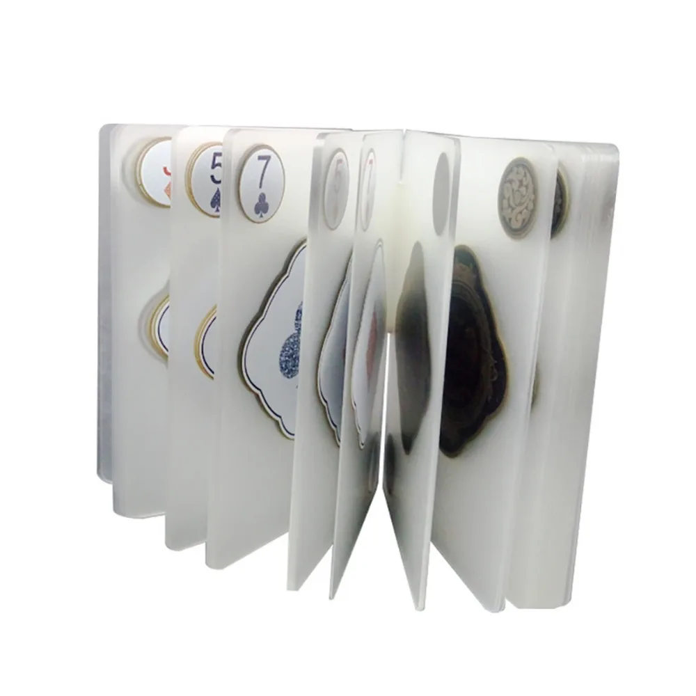 Интересные прозрачные игральные карты семейная игра водонепроницаемые и