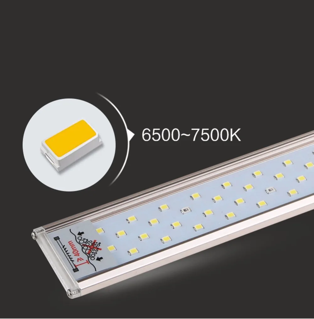 Nicrew SUNSUN ADP водное растение SMD светодиодный светильник для аквариума Chihiros 7500K 5 Вт 9 Вт 13 Вт 17 Вт ультра тонкий алюминиевый сплав для аквариума