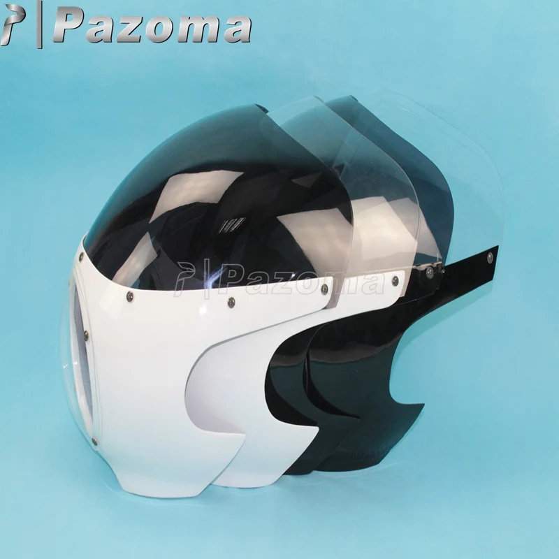 Пластиковый ветровой экран Pazoma для Кафе Racer Style Racing Viper 5-3/4 &quot ветрозащитные