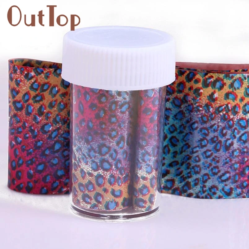 1 рулон цветной модный дизайн наклейки из фольги для нейл арта Переводные деколи