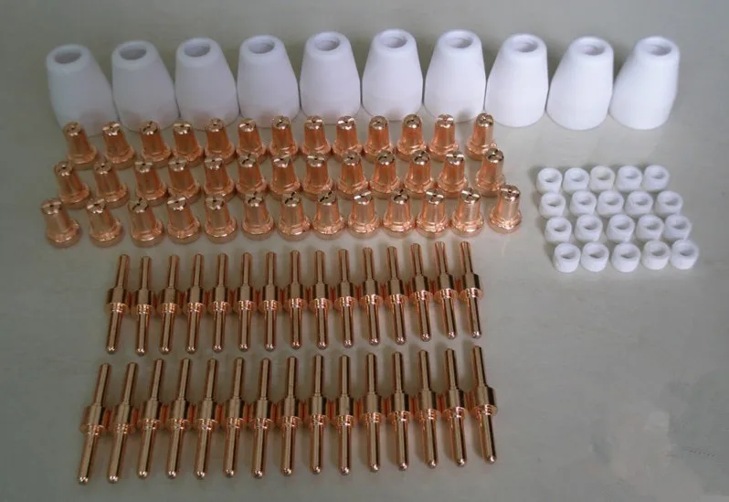 

30/40A PT-31 Air Plasma Cutter Cutting Torch Consumables Gun Spare Parts 100pcs