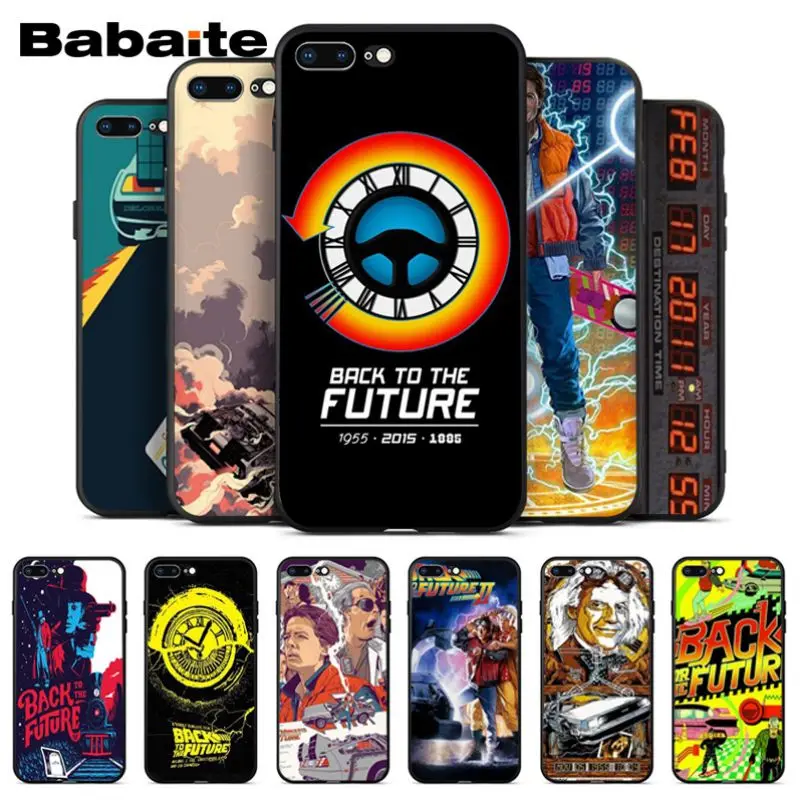 Babaite Назад в будущее ТПУ Мягкая задняя крышка чехол для Apple iPhone 8 7 6 6S Plus X XS MAX 5 5S SE XR |