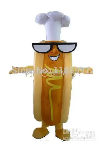 NEW HOT SALE hotdog mascot costume food cartoon Mascot Costume Fancy Dress Animal free shipping | Тематическая одежда и