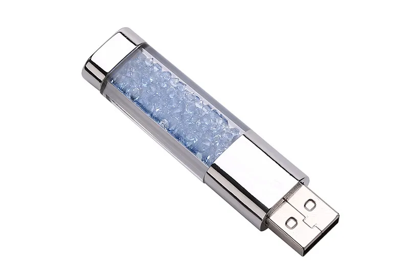 POWERONE модный Кристальный металлический USB флеш-накопитель 4 ГБ 8 ГБ 16 ГБ 32 ГБ 64 Гб карта памяти подарки(заказ более 10 шт., бесплатный логотип