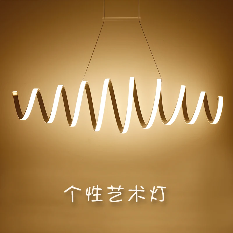 Современный светодиодный подвесной светильник для кухни столовой белый