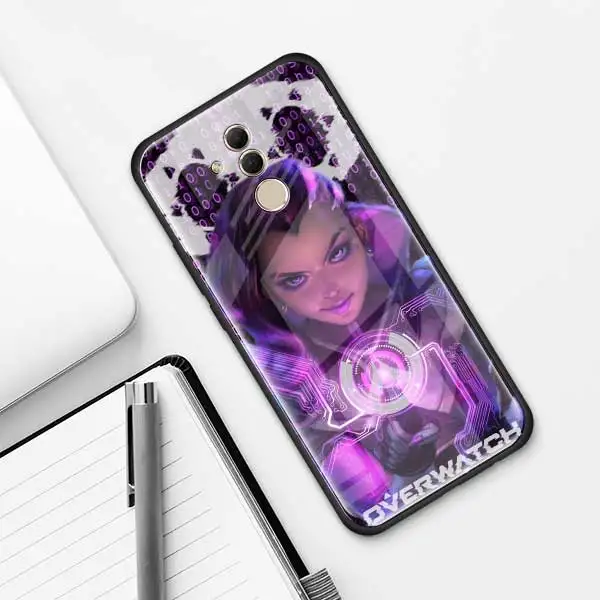004 Чехол из закаленного стекла Overwatch ow Game для huawei P30 Pro P10 P20 P30 Lite mate 10 20 Pro Honor 20 Pro 8X чехол s - Цвет: 004