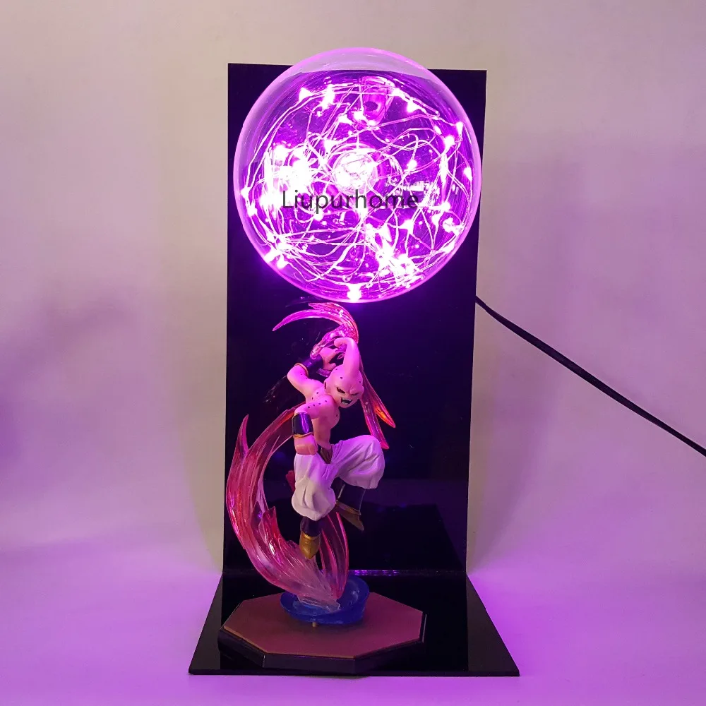 Dragon Ball Z Majin Buu Светодиодная лампа аниме Dragon Ball Z DBZ Son Goku Buu Lampada украшения