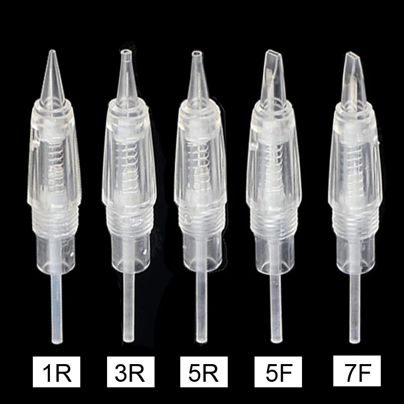 50 шт. стерилизованная игла для тату машины микроблейдинг ручка татуировок бровей