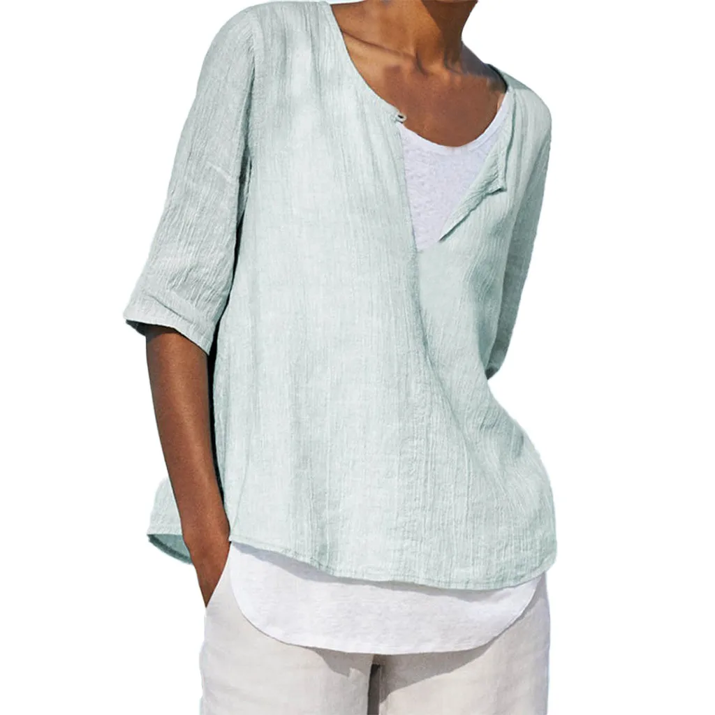 Свободная льняная Футболка FREE страуса для женщин мягкая и комфортная