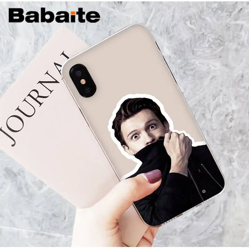 A16 Babaite том Холланд Человек-паук модный крутой мальчик чехол для телефона для iPhone X XS MAX 6 6S 7 7plus 8 8Plus 5 5S XR 10 11 11pro 11promax - Цвет: A16