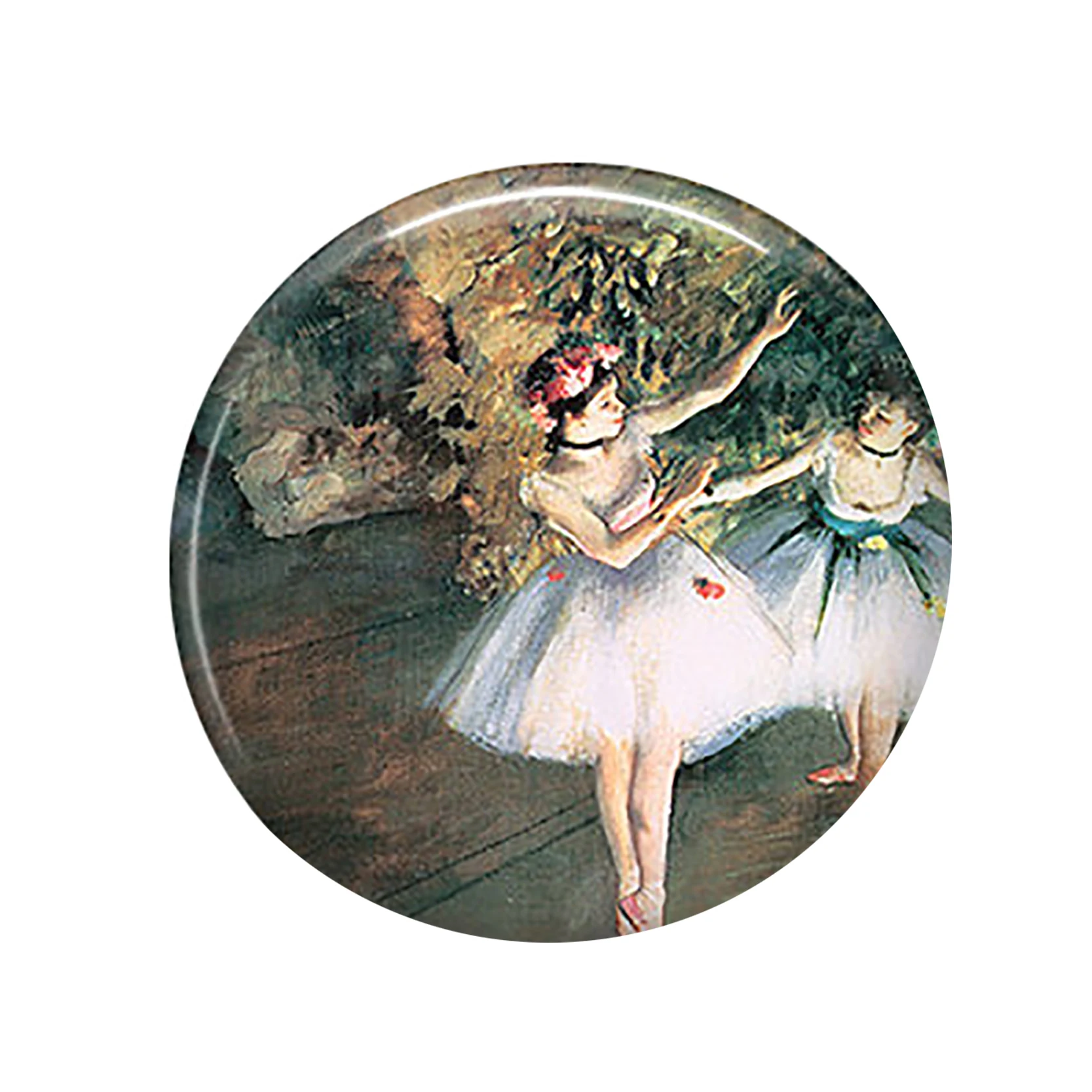 5 шт./лот Degas балетки DIY создания ожерелья и кулона 25 мм круглый стеклянный кабошон