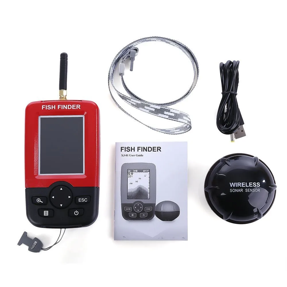 Smart Portable Fish Finder with Wireless Sonar Sensor Echo Sounder for Lake Sea Fishing Finders | Спорт и развлечения