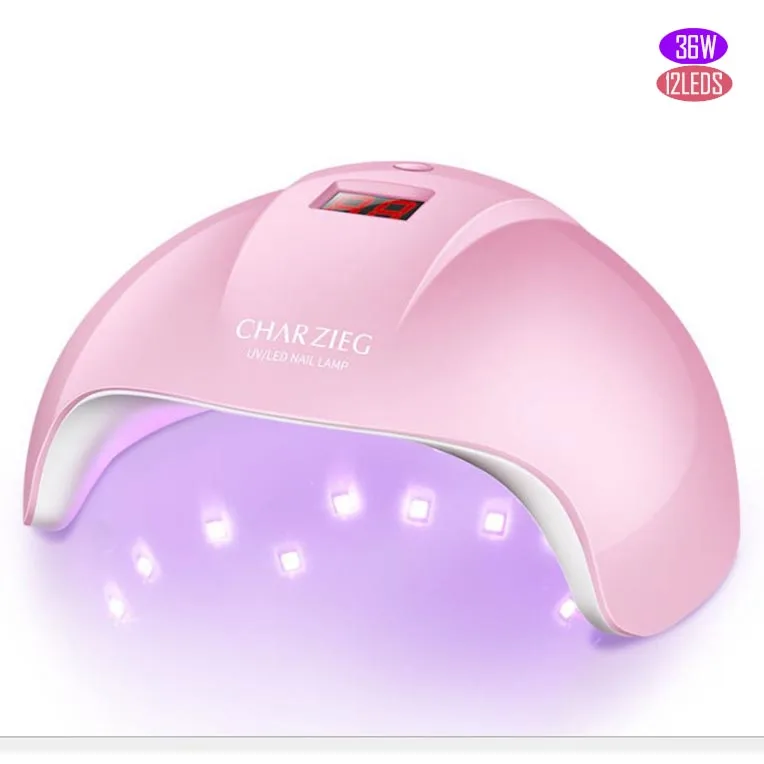Светодиодная УФ-лампа для ногтей сушилка для всех гель-лаков Звезда 6 36 Вт светильник от солнца лампа Сушилка инфракрасный датчик таймер умный ЖК-дисплей маникюр - Цвет: 6W mini