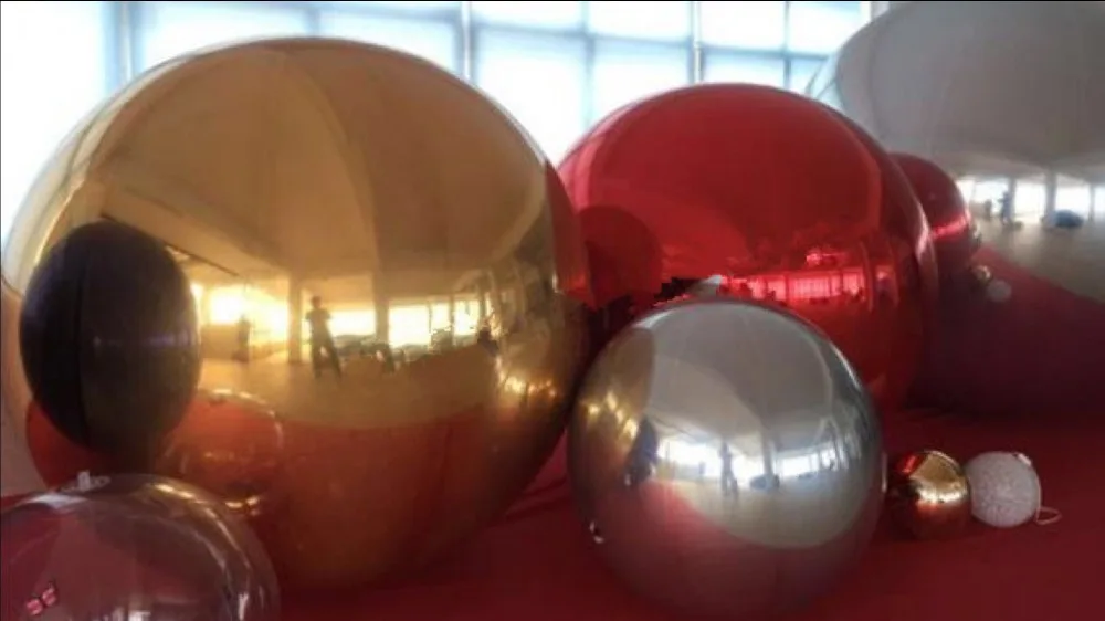 

Customized Stage Decoration Inflatable Mirror Ball Advertising Air Balloons