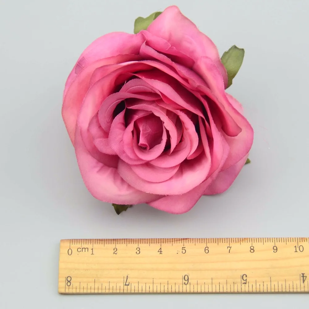 

New 5pcs Artificial Silk Roses Head Furniture Wedding Decoration DIY Scrapbooking Craft Accessories Fake Flowers Christmas Party