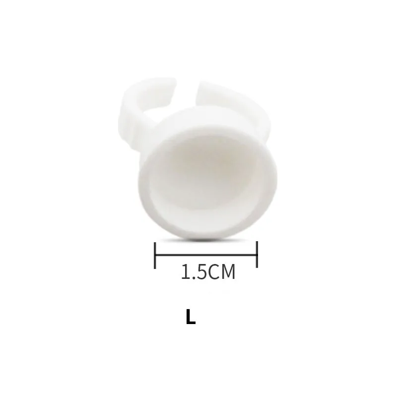 100 pcs/Lot Disposable S M L Glue Holder Ring Pallet For Eyelash Extension Tattoo Pigment Makeup Tool Kit Beauty Eye Lash Graft | Красота и