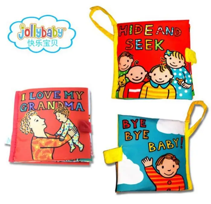 Мягкая тканевая книжка-погремушка для младенцев раннего развития 40% скидка |