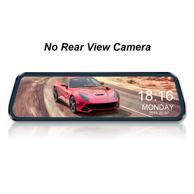 No Rear Camera MaoHooMa 10 дюймовый сенсорный автомобильный видеорегистратор Потоковое вещание зеркало заднего вида приборная Камера FHD 1080P видео Регистраторы Двойной объектив с заднего вида Камера - Название цвета: No Rear Camera