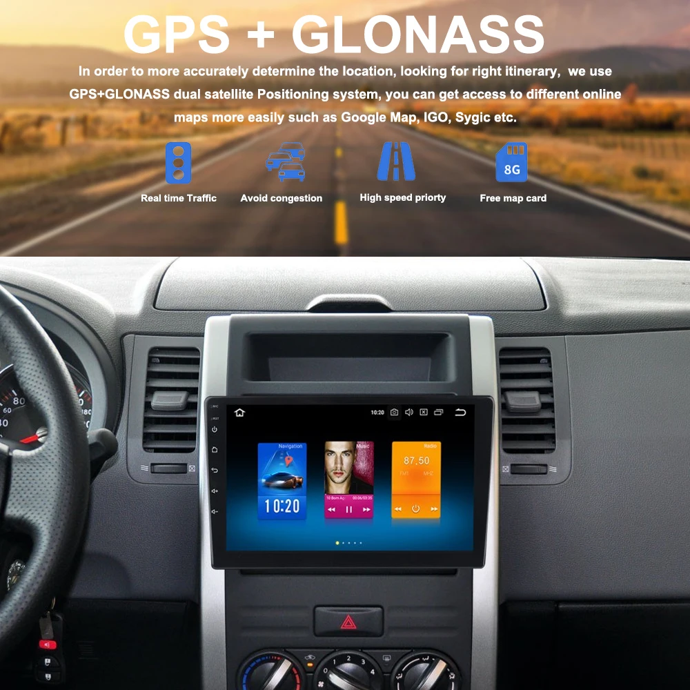 Android 9,0 автомобиль радио gps для Nissan X-trail 2008 2009 2010 2011 2012 2013 мультимедиа 10," ips Экран 8-ядерный 4 Гб Оперативная память 32 GB Rom